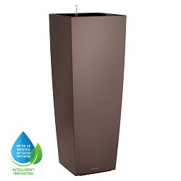 LECHUZA CUBICO ALTO Square Tall Poly Resin Self-watering Planter