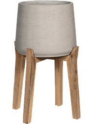 Rough Fiberclay Planter With Feet | Indoor and Outdoor Plant Pot