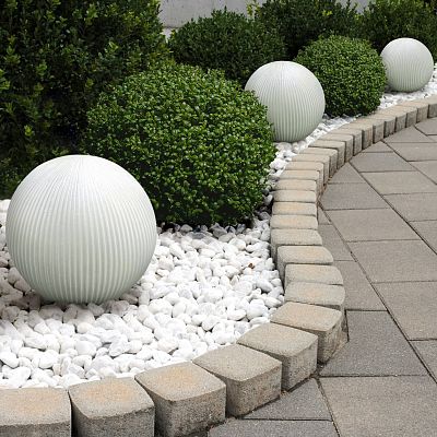 IDEALIST Lite Vertical Ribbed Outdoor Garden Decorative Ball