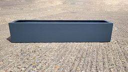 Contemporary Rectangular Straight Trough GRP Planter