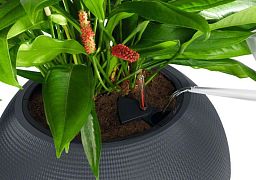 LECHUZA PURO Color Round Poly Resin Self-watering Planter