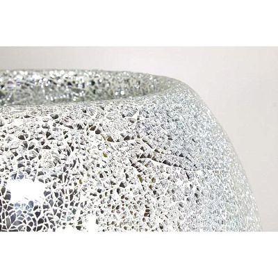 Disco Round Polystone Indoor Planter