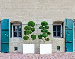 Square Fiberstone Planter by Idealist Premium BLOCK Glossy