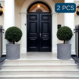 IDEALIST Chelsea Light Concrete Cylinder Garden Planter