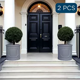 IDEALIST Chelsea Light Concrete Cylinder Garden Planter