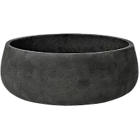 Eileen (Dia) 20cm Bowl Planter | Washed Black Fibreclay Indoor and Out...
