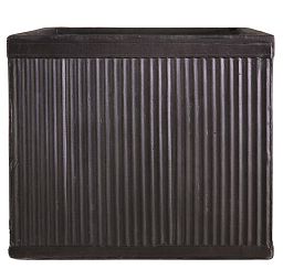 IDEALIST Lite Vertical Ribbed Vintage Style Square Planter
