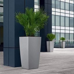 LECHUZA CUBICO Tall Poly Resin Planter Only