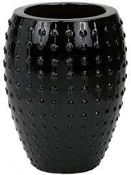 Ceramic Round Tall Bump Glossy Planter Pot In/Out