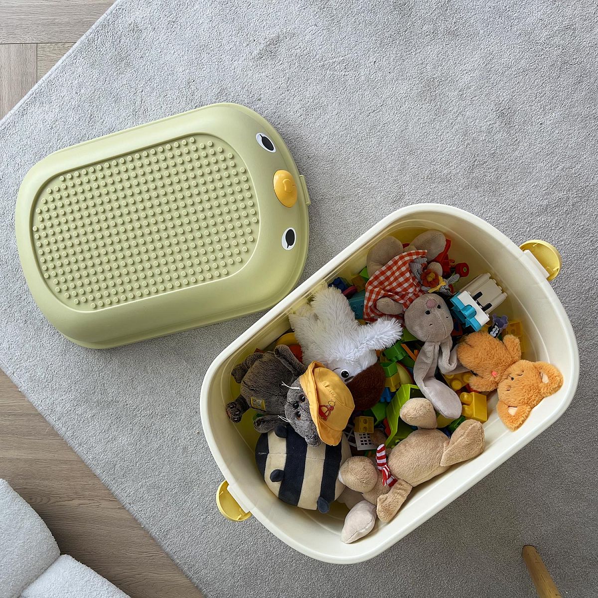 Toy Box for Toy Storage on Wheels with Lid by Froppi