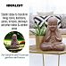 IDEALIST Lite Sitting Baby Monk Rusty Indoor and Outdoor Statue L29.5 W23.5 H39 cm