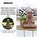 IDEALIST Lite Sitting Baby Monk Rusty Indoor and Outdoor Statue L29.5 W23.5 H39 cm