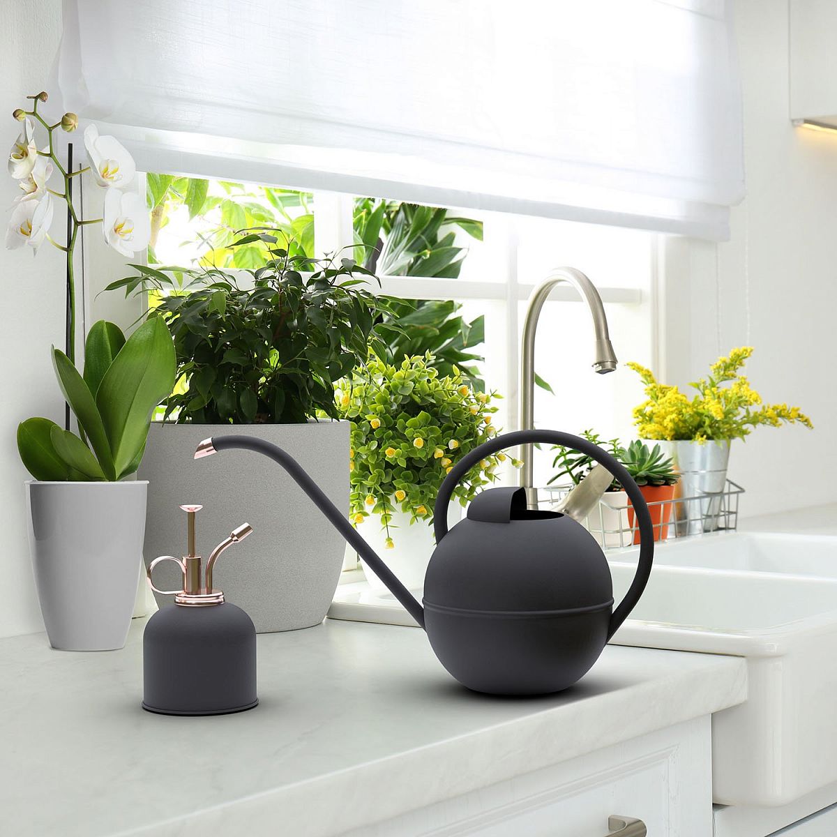 Modern Farmhouse Metal Watering Can & Mister, Boxed Set