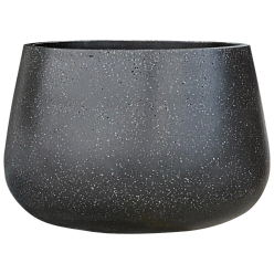 Terrazzo Fiberstone Planter | Low Indoor and Outdoor Plant Pot
