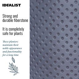 IDEALIST Lite Dotted Style Planter on Legs, Round Plant Pot Indoor