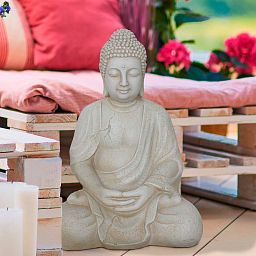 IDEALIST Lite Meditating Buddha Sculpture Garden Statue