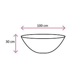 Loft Tabletop Vase Bowl Polystone Indoor Planter