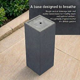 IDEALIST Lite Tall Square Contemporary Light Concrete Planter