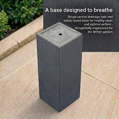 IDEALIST Lite Tall Square Contemporary Light Concrete Planter