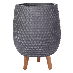 IDEALIST Lite Honeycomb Style Egg Planter on Legs, Round Pot Plant Stand Indoor
