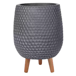 IDEALIST Lite Honeycomb Style Egg Planter on Legs, Round Pot Plant Stand Indoor