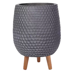 IDEALIST Lite Honeycomb Style Egg Planter on Legs, Round Pot Plant Stand Indoor