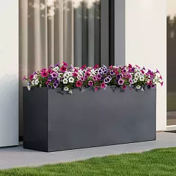 IDEALIST Lite Contemporary Light Concrete High Trough Planter