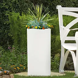 IDEALIST Lite Tall Square Contemporary Light Concrete Planter