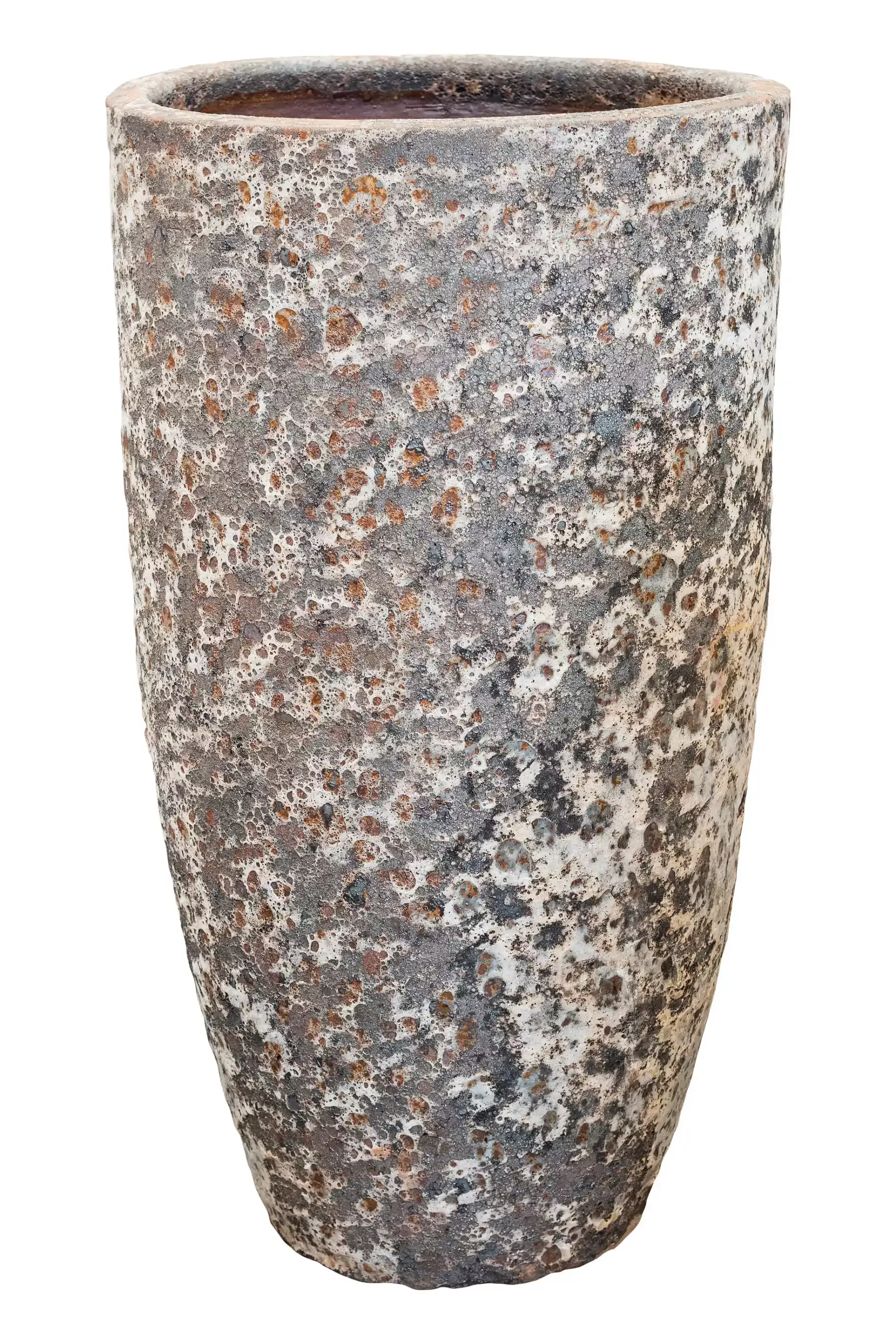 Lava Ceramic Tall Planter | Large Indoor and Outdoor Plant Pot