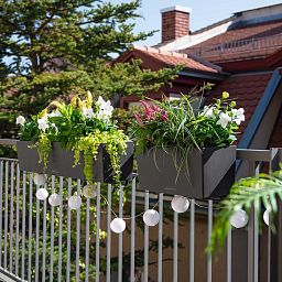 LECHUZA BALCONERA Color Trough Poly Resin Self-watering Planter