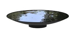 Fountain Waterbowl Outdoor Coated Steel Bowl