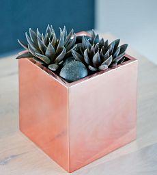 Fibrestone Platinum Fleur Square Planter by Idealist Premium
