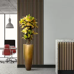 Metallic Partner Tall Indoor Planter