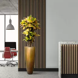 Metallic Partner Tall Indoor Planter