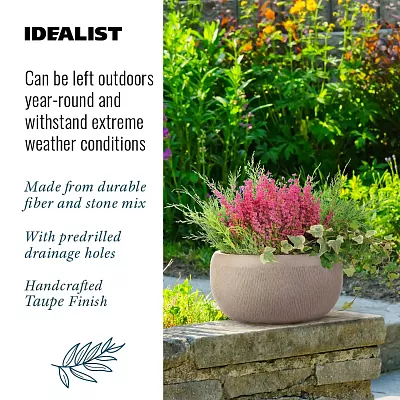 IDEALIST Lite Mesh Style Bowl Planter Outdoor Plant Pot