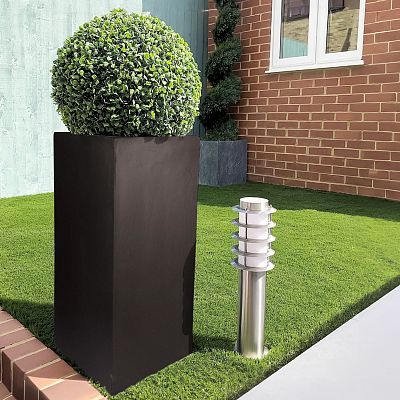 IDEALIST Lite Tall Square Contemporary Light Concrete Planter