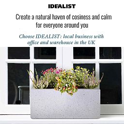 IDEALIST Lite Window Box Light Concrete Planter