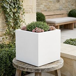 IDEALIST Lite Square Box Contemporary Light Concrete Planter