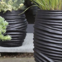 Toga Round Tall Polystone Outdoor Planter