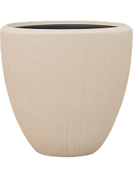 Polystone Egg Planter + Liner | Indoor Plant Pot