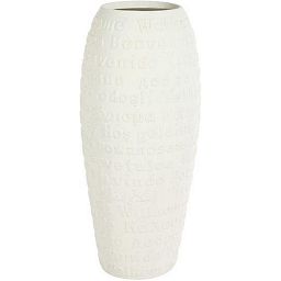 Welcome Round Tall Polystone Outdoor Planter