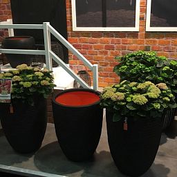 Round Resin Row Planter by Cadix Capi Tutch Vase Elegance Low