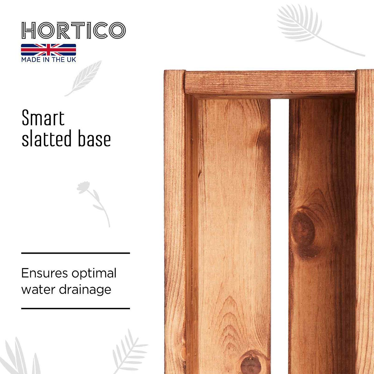 Rustic Scandinavian Redwood Window Box Outdoor Planter Made in UK by HORTICO