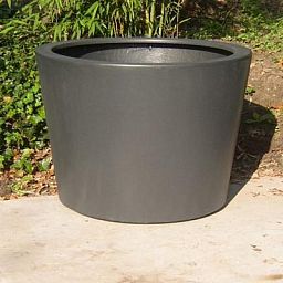 HALO Tapered Round Outdoor Fiberglass Planter