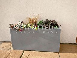 IDEALIST Lite Contemporary Light Concrete High Trough Planter