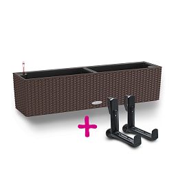 LECHUZA BALCONERA Cottage Trough Poly Resin Self-watering Planter