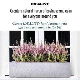 IDEALIST Lite Window Box Light Concrete Planter