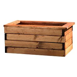 Rustic Scandinavian Redwood Trough Outdoor Planter Made in UK by HORTICO