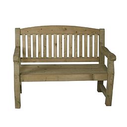 Outdoor Wooden Harvington Bench by Forest Garden