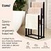 Froppi Bamboo Free Standing Towel Rack, Wooden Towel Holder and Ladder with 3 Bars